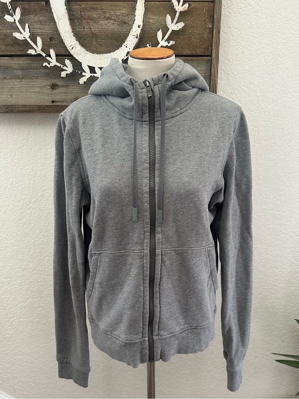 Lululemon Gray Full-Zip Hoodie Jacket ladies size 12